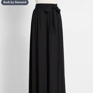 ModCloth NWT The Savannah Wide Leg Black Pants